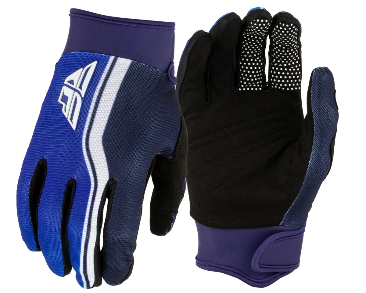 Fly Racing Youth F-16 Raze Gloves (Navy/Blue/White) (Youth M)
